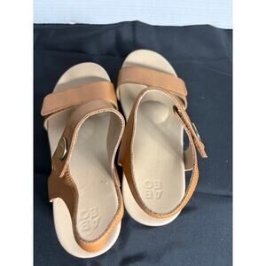 ABEO Riviera  Cora Adjustable Sandal Wedge Leather